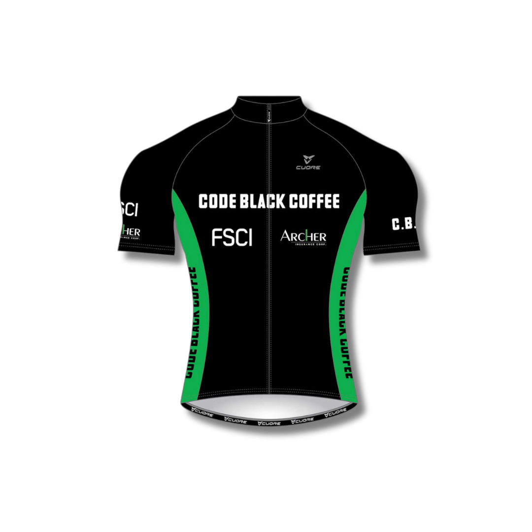 CUORE x Code Black Coffee Cycling Jersey - Main Image