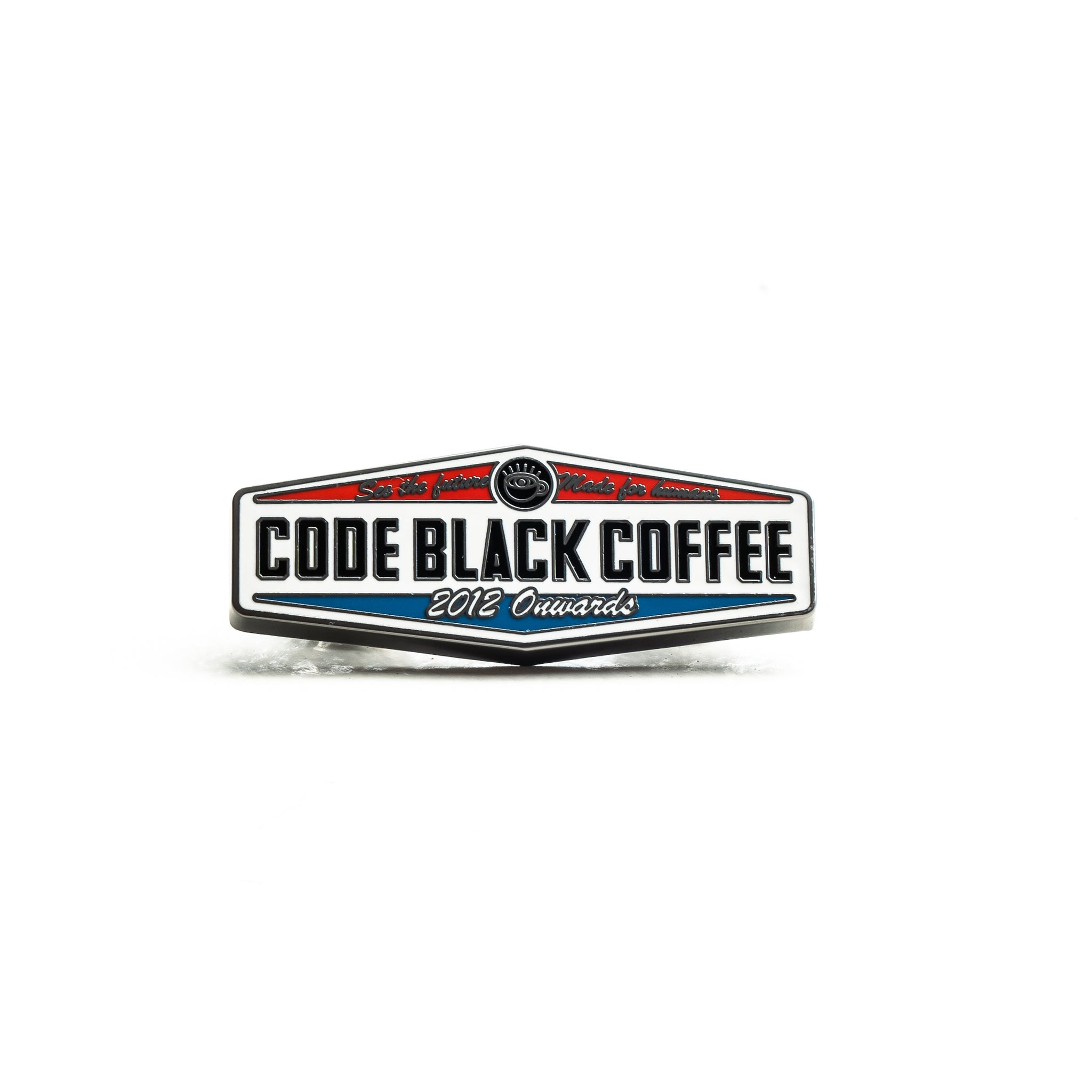 'Code Black Coffee Pilot Badge' Lapel Pin